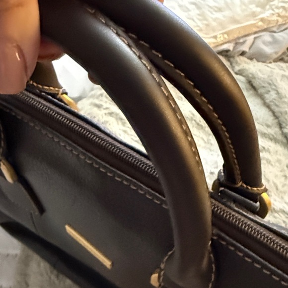 Vintage BROOKS BROTHERs Elegant Black Leather Men's Bag briefcase satchel - Picture 15 of 15